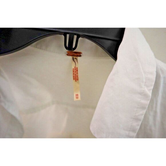 Free People OB1817734 Women's Sz XS White Isley L/S 2-in-1 Cotton Midi Dress - Picture 4 of 15